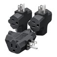 thumbnail image 1 of Adaptador de conexión a tierra de 3 salidas K KASONIC Plug Extender, paquete de 3, 1 of 8