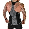 thumbnail image 1 of Stringer Muscle Bodybuilding Chemise Débardeur Noir pour Hommes XL, 1 of 3