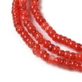 thumbnail image 3 of Natural Freshwater Shell Beads Strands Dyed Rondelle Red 3x2mm Hole: 0.5mm about 183~186pcs/strand 14.96''(38cm), 3 of 4