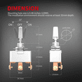 thumbnail image 4 of 2X 50A 12V DC Heavy Duty Toggle Switch R13-401-103 Car Toggle Switch Car Modified High Current Toggle Switch, 4 of 5