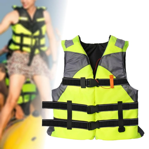 Chaleco Salvavidas Con Correas Ajustables Para Adultos, Ideal Para Kayak, Canotaje, Navegación, XXL, Verde