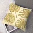 thumbnail image 7 of Acheng Palm Leaves with Lush Branches and Leaves Tropical Jungle Palm Leaves Short Plush Pillowcase Set of 2 White, 7 of 7