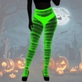 thumbnail image 2 of XIAONU Stretchy Fishnet Tights for Women Printed Graphic Holiday Wear Legging Bottoms, 2 of 6
