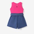 thumbnail image 6 of Barbie Toddler Girls Romper Alphabet with Bowknot Cotton Sleeveless Outfits Girls Fashion Sizes 2-6, 6 of 6