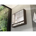 thumbnail image 6 of BaoBao 30 in x 26 in Wall Mount Bathroom PVC Mirror Cabinet, Modern, Lockable with Under Lights, 6 of 7
