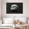 thumbnail image 2 of Elephant Stock Monochrome Baseball Wall Art - Horizontal Canvas Wall Art - Living Room Wall Decor - Sports Canvas - Gray And Black Decor - 45" x 30", 2 of 8