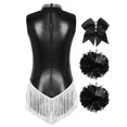 thumbnail image 4 of Miutii Women's Metallic Cheer Leader Uniform Team Performance Cheerleading Black XXL, 4 of 7