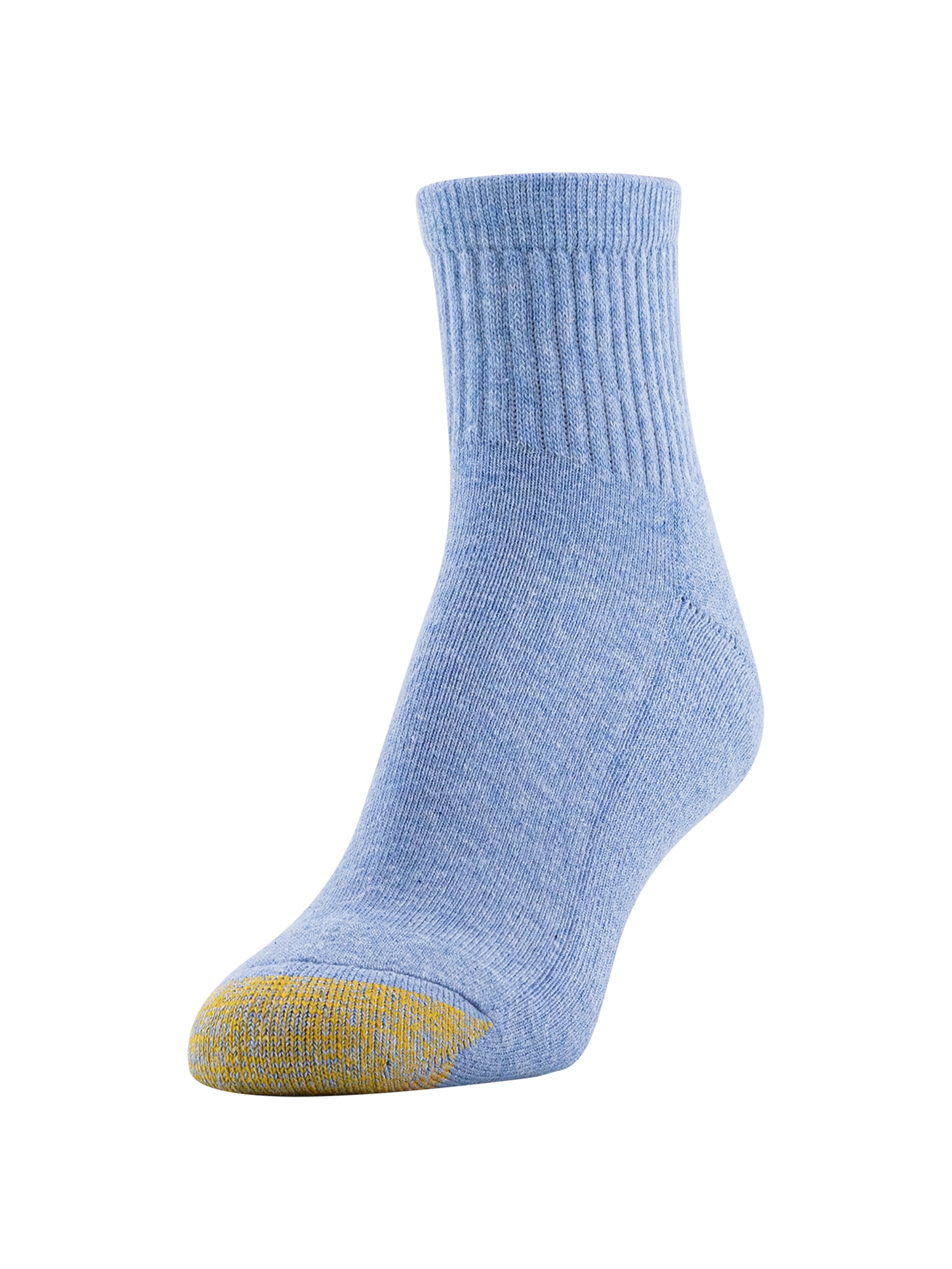 Goldtoe Edition Womens Half Cushion Quarter Socks, 6 Pairs