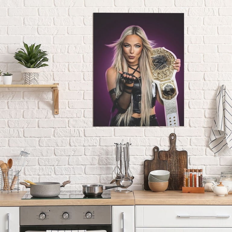 Poster Su Tela Liv Morgan – 20x30 Cm – Impermeabile, No Residui, Per Parete, Senza Cornice, Per Bagno, Cucina E Camera