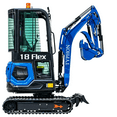 thumbnail image 2 of TYPHON 18 FLEX PRO 1.8 Ton Mini Excavator USA with 12 Attachments, 2 of 7