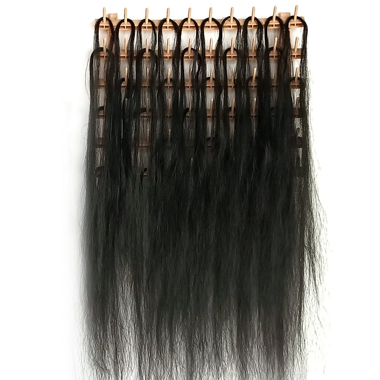 Braiding Hair Rack Standing Hair Braiding Holder with 60 Spools Wooden CV