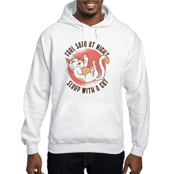 CafePress - Sleep With A Cat Sweatshirt - Pullover Hoodie, Hooded Sweatshirt