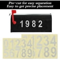 thumbnail image 5 of Mailbox Numbers, 50 PCS Reflective Mailbox Numbers for Outside, Self-adhesive Address Number Stickers, Pre-cut Vinyl House Numbers Decals for Signs, Windows, Home, Doors, Cars, Outdoor(Silver White), 5 of 8