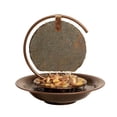 thumbnail image 3 of Small Moonshadow Tabletop Fountain, Dark Copper With Natural Slate, 3 of 4