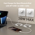 thumbnail image 3 of Cargador+cable USB C a C de 20 W para iPhone 15 Pro Max, 3 of 6
