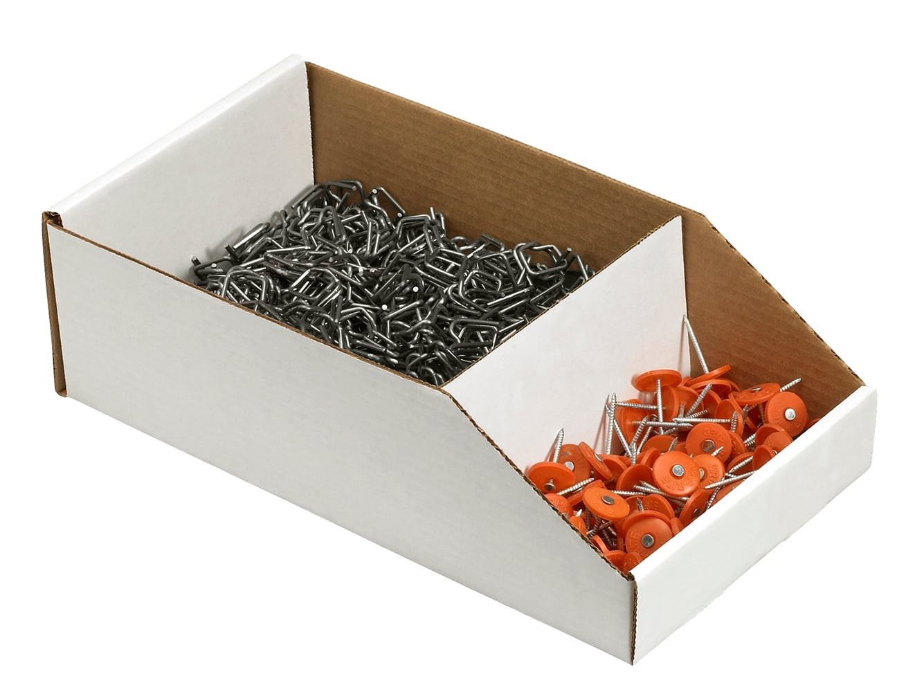 Box Partners Corrugated Bin Dividers 8" White 100/Case BIND8 Walmart