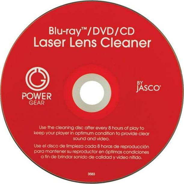 Power Gear 33628 Nettoyeur de Lentille Laser pour CD&44; DVD & Blu-ray - Bleu