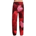 thumbnail image 6 of Fgvctg Valentine's Day Pajama Pants for Men Loungewear Sleepwear Wide Leg Pajamas Heart Print High Waisted Pjs Pant Lightweight Spring Drawstring Lounge Pants with Pockets Pink 3XL, 6 of 6