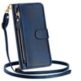 thumbnail image 1 of Case For Samsung Galaxy S26 Ultra/S26 Plus/S26, PU Leather Shell With Adjustable Detachable Lanyard Card Slot Kickstand Cover, 1 of 6