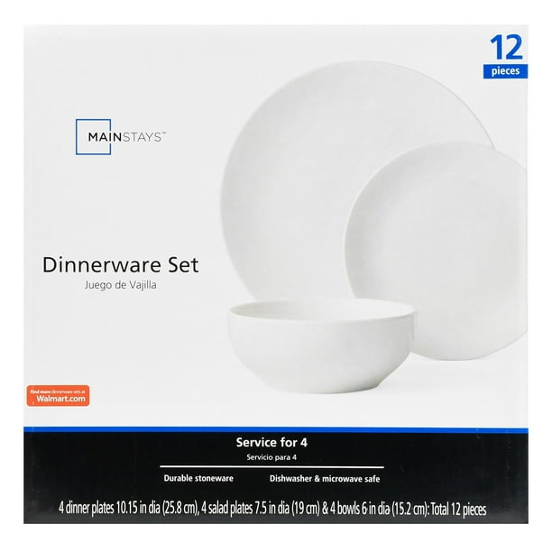 Best HD Pictures about  Mainstays Dinnerware Set 12 Piece  with No AI Images