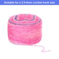 thumbnail image 4 of 3Pack 100g Gradient Cake Cotton Yarns Soft Rainbow Yarn Mixed Purple Pink (300g), 4 of 6