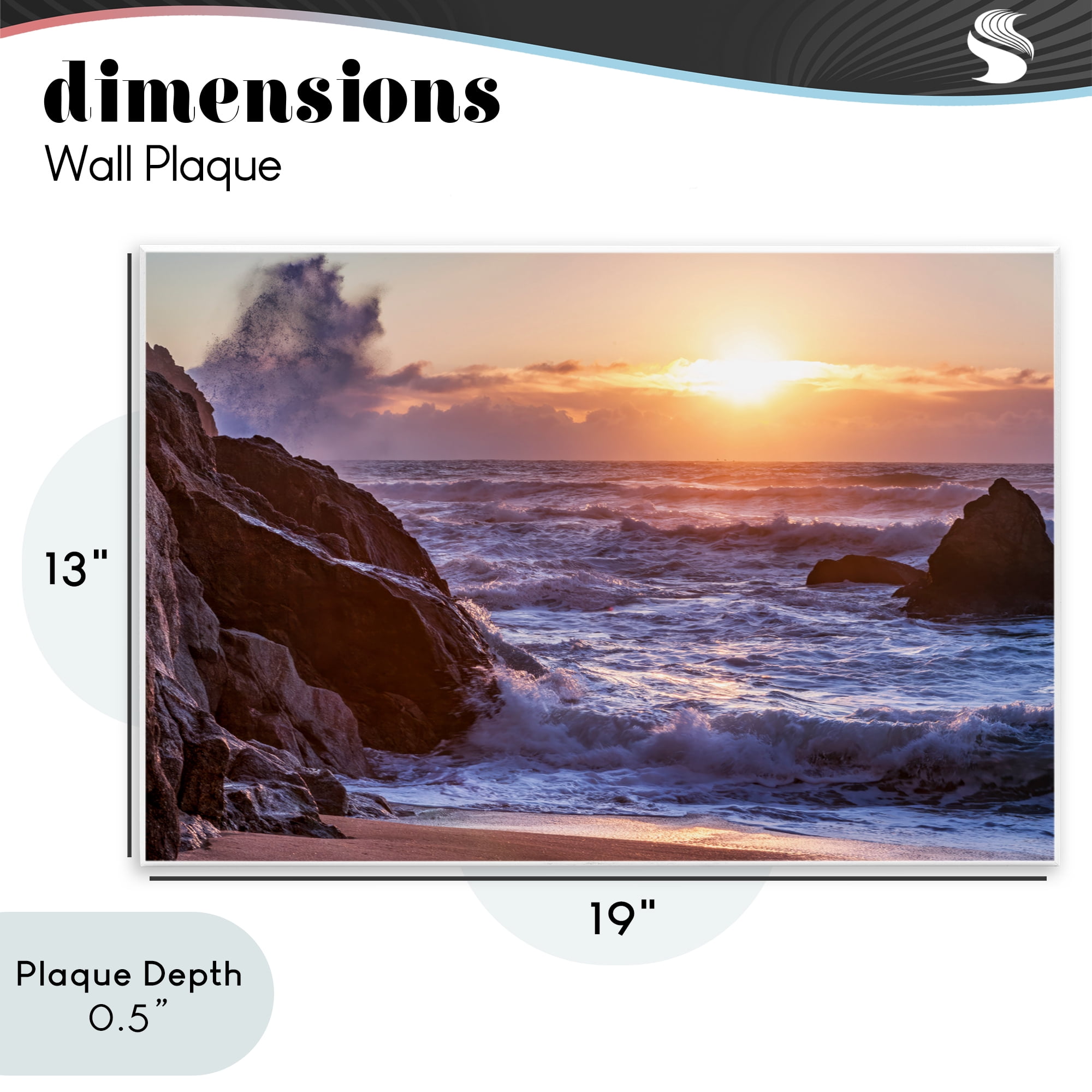 Stupell Industries Siren Song Rocky Shore Wall Plaque Art, design by Shelley Carlisle
