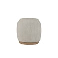 thumbnail image 3 of JERFIT Modern Accent Chair with Square Base, Upholstered Lounge Chair for Living Room, Bedroom, Cozy Polyester Fabric, Beige, 3 of 5