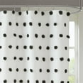 thumbnail image 3 of Dovelina Black Shower Curtain with 12 pcs Hooks,72" x 72", Machine-Washable, 3 of 5