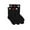 Black, variant on Men's Half Cushion Crew Athletic Socks 6-Packs (Multi)