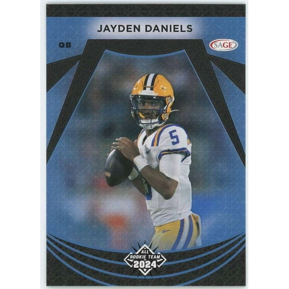 NFL 2024 Sage All Rookie Team Black Jayden Daniels #122 (Rookie)