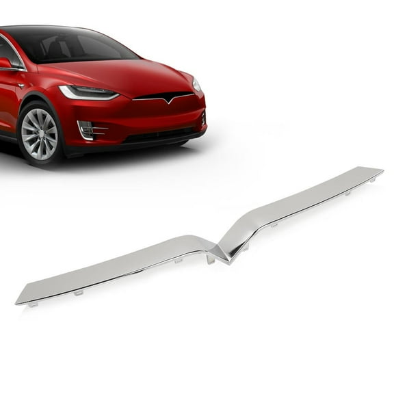 PIT66 Front Upper Grille Grill Trim Fit for Tesla Model X 2016-2020 1047022-00-D, 104702200D
