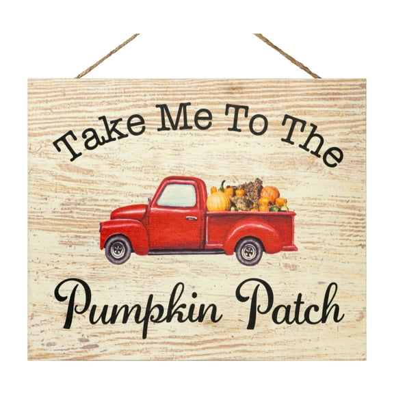JennyGems Fall Decor, Take Me To the Pumpkin Patch Fall Harvest Sign, Fall Decorations for Home, Thanksgiving Decorations, Red Truck Sign, Fall Home Decorations, Autumn Decor, Pumpkin Decor