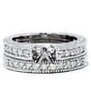 Pompeii 1/2ct Vintage Diamond Engagement Wedding Ring Setting Set (G/H,I1)