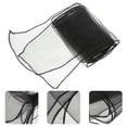 thumbnail image 4 of WRISTBIQUE Black Organza Ribbons for Chairs Wedding Affairs 10Pcs 10.8x7.1x0.04in, 4 of 10