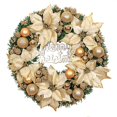 thumbnail image 1 of Corona De Navidad Feliz Navidad Puerta Delantera Adorno Pared Para Fiesta, 1 of 5