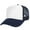 Navy/white, variant on Blank Kids 5 Panel Mesh Trucker Cap Foam Front Snapback for Boys Girls Baseball Cap-Pink/White
