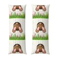 thumbnail image 1 of Fotbe Brown Bunny Funda para Almohada Corporal con Diseño, Funda de Microfibra Ultrasuave de 20x54 Pulgadas, Ropa de Cama Elegante, 1 of 7