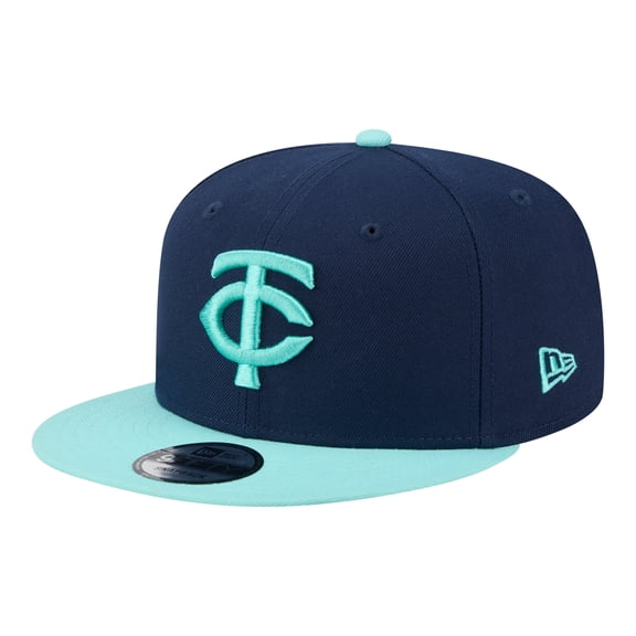 Men's New Era Navy/Turquoise Minnesota Twins Two-Tone Color Pack 9FIFTY Snapback Hat