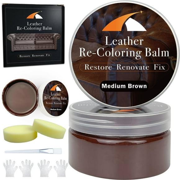 Kit de reparación de piel KIEPOL Medium Brown Leather Recoloring