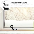 thumbnail image 2 of 4pcs Household Stainless Steel Window Locks Practical Childproof Locks, 2 of 8