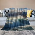 thumbnail image 2 of Chilfamy Wave Mountain Sky Print Throw Blanket for Bed Couch Car, Super Soft Lightweight Blanket for Kids and Adults All Seasons, 3 Sizes Available 50x60in, 2 of 6
