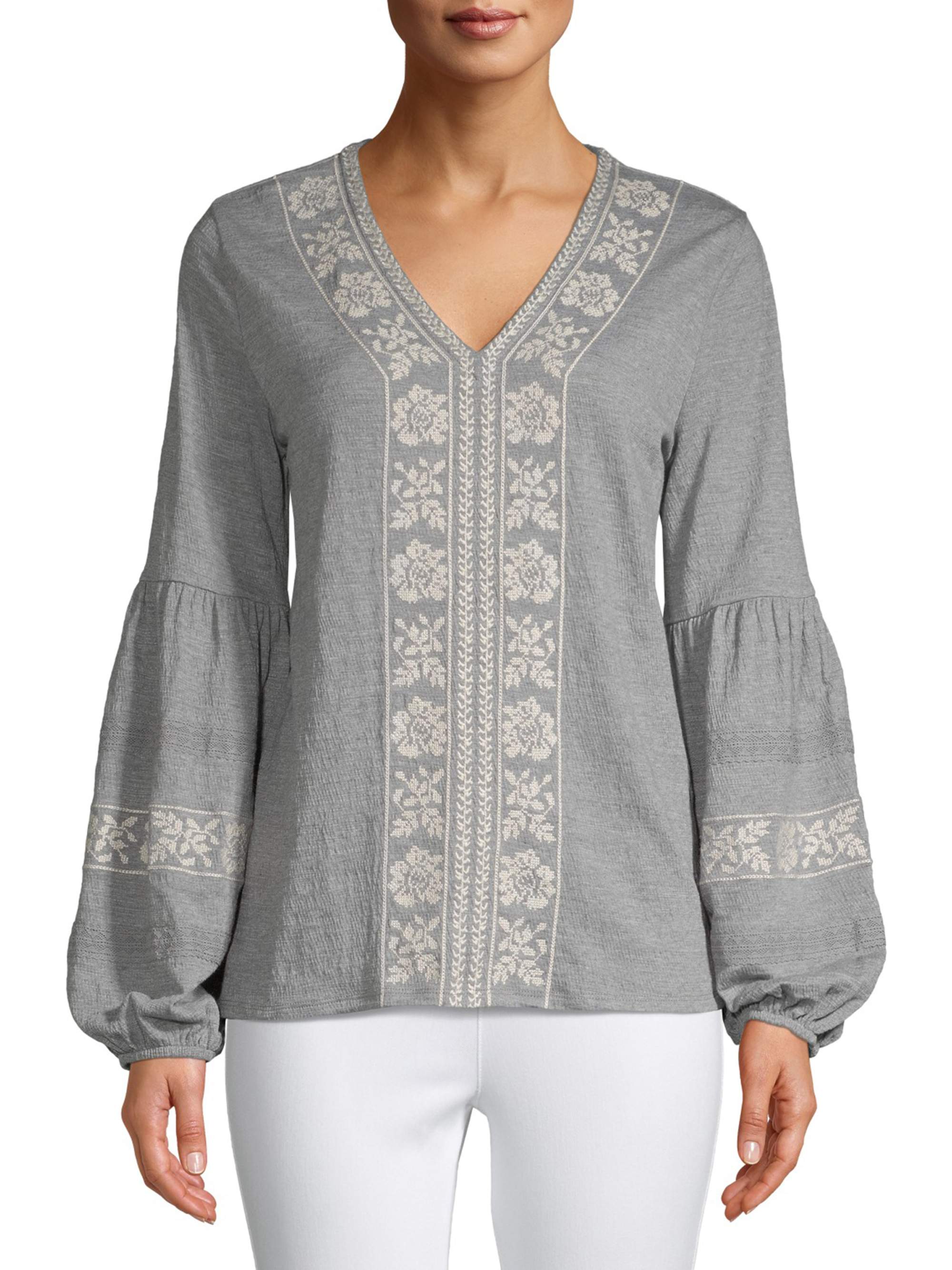 time and tru peasant top