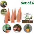 thumbnail image 3 of Arroseur Automatique en Argile de Terracotta, Dispositif d'Auto-arrosage avec Design à Goutte Lente pour des Racines Saines (6 Pcs), 3 of 5