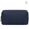thumbnail image 1 of POINTERTECK Digital Storage Bag Waterproof Electronic Accessories Organizer Pouch for Cable Power Bank Earphone  Navy Blue  L, 1 of 3