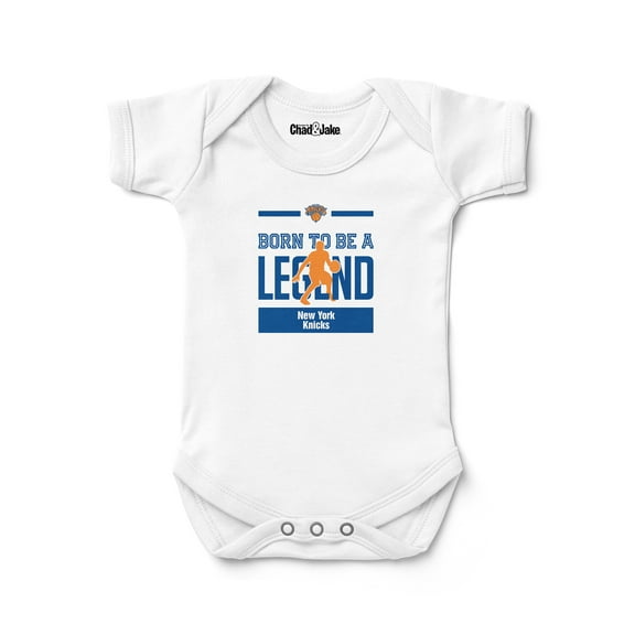Newborn & Infant Chad & Jake White New York Knicks Legend Bodysuit