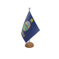 thumbnail image 1 of Bandera de mesa Flagtex Kansas 22,5 x 15 cm con base de madera, 1 of 1