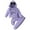 Purple, variant on Splozh Toddler Girl Clothes Baby Outfits Girls Comfortable and Breathable Long Sleeved Home Clothes Two Piece Set with Cute Cartoon Pattern White,4-5 Years