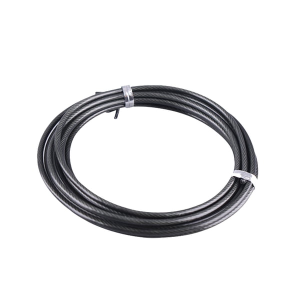 3m Spare Rope Speed Jump Skipping Workout Replaceable Steel Wire (Black)