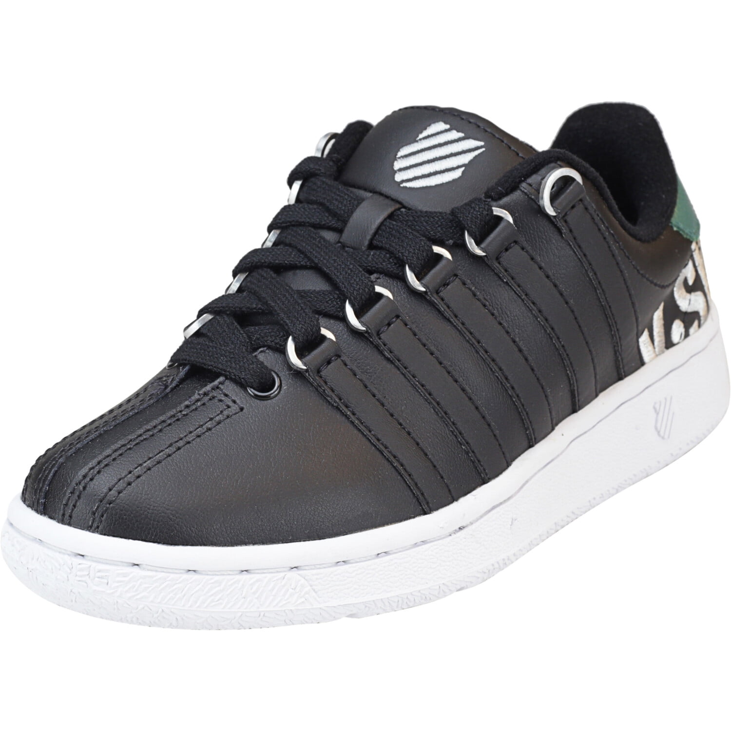 black leather k swiss