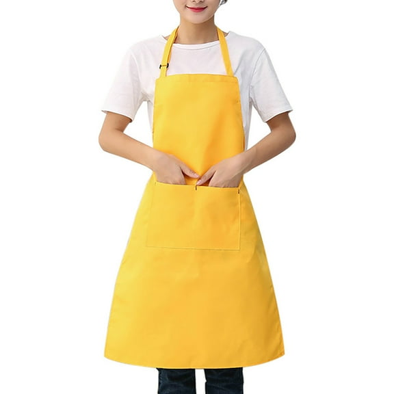 AUDeals Adult Aprons Plain Color Apron Kitchen Apron for Restaurant Home Kitchen BBQ Working Cooking for Women Men Painting Cooking Crafting 26x30 Inch